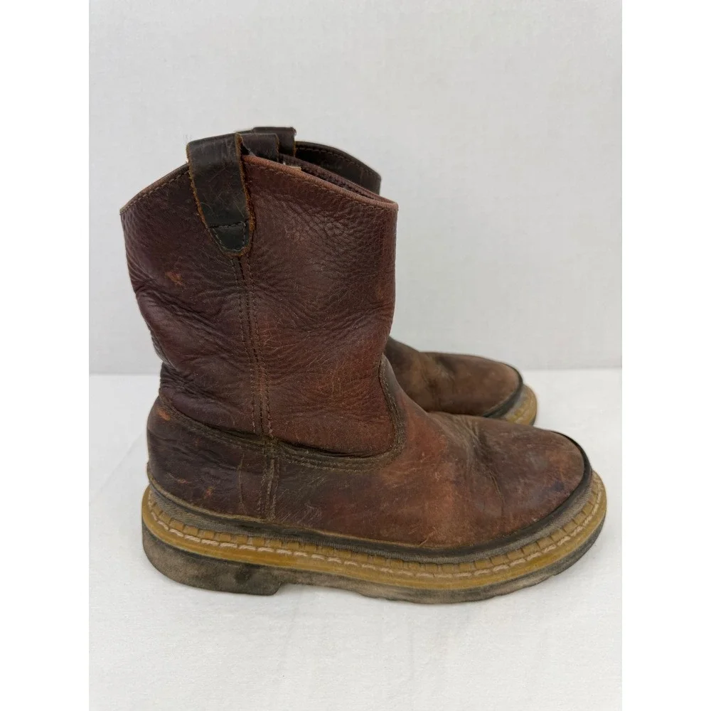 Georgia Boot‎ Kids Giant Wellington Brown Leather Work Boots Size 3M 5043858669